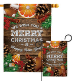 Christmas Spirt - Christmas Winter Vertical Impressions Decorative Flags HG192048 Made In USA