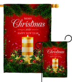 Christmas Candle - Christmas Winter Vertical Impressions Decorative Flags HG192241 Made In USA