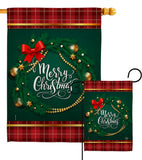 Christmas Wreath - Christmas Winter Vertical Impressions Decorative Flags HG192269 Made In USA