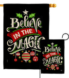 Believe The Magic - Christmas Winter Vertical Impressions Decorative Flags HG192359 Made In USA