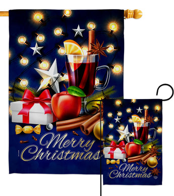 Christmas Wishes - Christmas Winter Vertical Impressions Decorative Flags HG192685 Made In USA