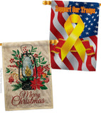 Warm Light Winter - Christmas Winter Vertical Impressions Decorative Flags HG120279 Made In USA