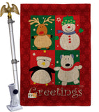 Pal's Greetings - Christmas Winter Vertical Impressions Decorative Flags HG114063 Made In USA