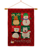 Pal's Greetings - Christmas Winter Vertical Impressions Decorative Flags HG114063 Made In USA
