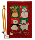 Pal's Greetings - Christmas Winter Vertical Impressions Decorative Flags HG114063 Made In USA