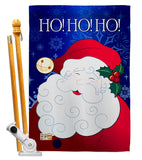 Santa Ho Ho Ho - Christmas Winter Vertical Impressions Decorative Flags HG114064 Made In USA