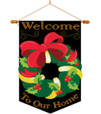 Christmas Reef - Christmas Winter Vertical Applique Decorative Flags HG114069