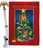 Merry Christmas Tree - Christmas Winter Vertical Impressions Decorative Flags HG114079 Imported