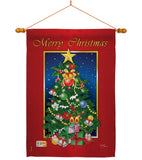 Merry Christmas Tree - Christmas Winter Vertical Impressions Decorative Flags HG114079 Imported