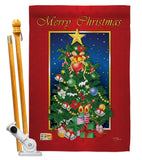 Merry Christmas Tree - Christmas Winter Vertical Impressions Decorative Flags HG114079 Imported