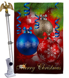 Ornaments - Christmas Winter Vertical Impressions Decorative Flags HG114083 Made In USA