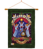 Sing for Him - Christmas Winter Vertical Impressions Decorative Flags HG114117 Made In USA