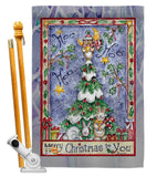 Merry Christmas to You - Christmas Winter Vertical Impressions Decorative Flags HG114124 Made In USA