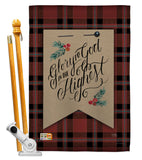 Glory to God - Christmas Winter Vertical Impressions Decorative Flags HG114168 Made In USA