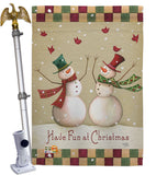 Have Fun at Christmas - Christmas Winter Vertical Impressions Decorative Flags HG114187 Made In USA