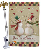 Have Fun at Christmas - Christmas Winter Vertical Impressions Decorative Flags HG114187 Made In USA