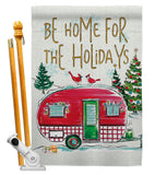 Home For Holidays - Christmas Winter Vertical Impressions Decorative Flags HG114201 Made In USA