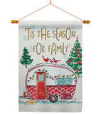 Season For Family - Christmas Winter Vertical Impressions Decorative Flags HG114202 Made In USA