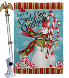 Candy Cane Christmas - Christmas Winter Vertical Impressions Decorative Flags HG114205 Made In USA