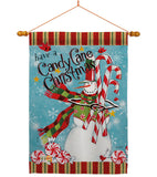 Candy Cane Christmas - Christmas Winter Vertical Impressions Decorative Flags HG114205 Made In USA