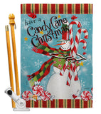 Candy Cane Christmas - Christmas Winter Vertical Impressions Decorative Flags HG114205 Made In USA