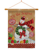 Sweet Celebrate Fun - Christmas Winter Vertical Impressions Decorative Flags HG114209 Made In USA