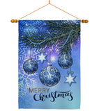 Christmas Ornament - Christmas Winter Vertical Impressions Decorative Flags HG114237 Made In USA