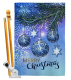 Christmas Ornament - Christmas Winter Vertical Impressions Decorative Flags HG114237 Made In USA