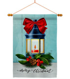Christmas Lantern - Christmas Winter Vertical Impressions Decorative Flags HG114244 Made In USA