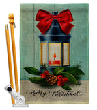 Christmas Lantern - Christmas Winter Vertical Impressions Decorative Flags HG114244 Made In USA