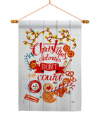 Christmas Calories - Christmas Winter Vertical Impressions Decorative Flags HG114246 Made In USA