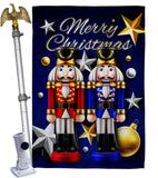 Nutcrackers - Christmas Winter Vertical Impressions Decorative Flags HG114249 Made In USA