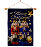 Nutcrackers - Christmas Winter Vertical Impressions Decorative Flags HG114249 Made In USA