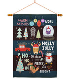 Christmas Gathering - Christmas Winter Vertical Impressions Decorative Flags HG114253 Made In USA