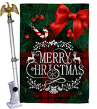 Gifted Christmas - Christmas Winter Vertical Impressions Decorative Flags HG120004 Made In USA