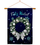 Vela Feliz Navidad - Christmas Winter Vertical Impressions Decorative Flags HG120016 Made In USA