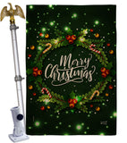 Chirstmas Dreaming - Christmas Winter Vertical Impressions Decorative Flags HG130300 Made In USA