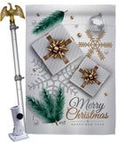 Christmas Presents - Christmas Winter Vertical Impressions Decorative Flags HG137280 Made In USA