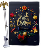 Christmas & New Year - Christmas Winter Vertical Impressions Decorative Flags HG137286 Made In USA