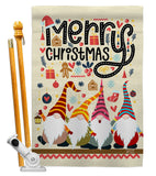 Christmas Gnome - Christmas Winter Vertical Impressions Decorative Flags HG137322 Made In USA