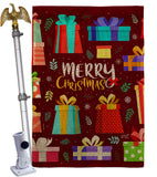 Merry Giftmas - Christmas Winter Vertical Impressions Decorative Flags HG137632 Made In USA