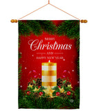 Christmas Candle - Christmas Winter Vertical Impressions Decorative Flags HG192241 Made In USA
