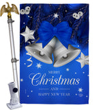Christmas Bells - Christmas Winter Vertical Impressions Decorative Flags HG192263 Made In USA