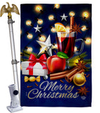 Christmas Wishes - Christmas Winter Vertical Impressions Decorative Flags HG192685 Made In USA