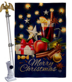 Christmas Wishes - Christmas Winter Vertical Impressions Decorative Flags HG192685 Made In USA