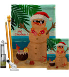 Hot Christmas - Fun In The Sun Summer Vertical Impressions Decorative Flags HG120058 Made In USA