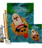 Christmas In Summer - Fun In The Sun Summer Vertical Impressions Decorative Flags HG190075 Made In USA