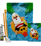 Christmas In Summer - Fun In The Sun Summer Vertical Impressions Decorative Flags HG190075 Made In USA