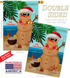 Hot Christmas - Fun In The Sun Summer Vertical Impressions Decorative Flags HG120058 Made In USA