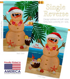 Hot Christmas - Fun In The Sun Summer Vertical Impressions Decorative Flags HG120058 Made In USA